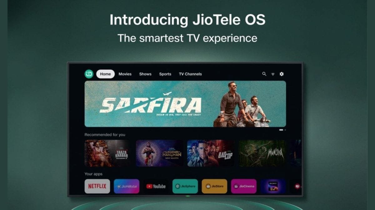 Jio Announces JioTele OS For Smart TVs With AI Features And More