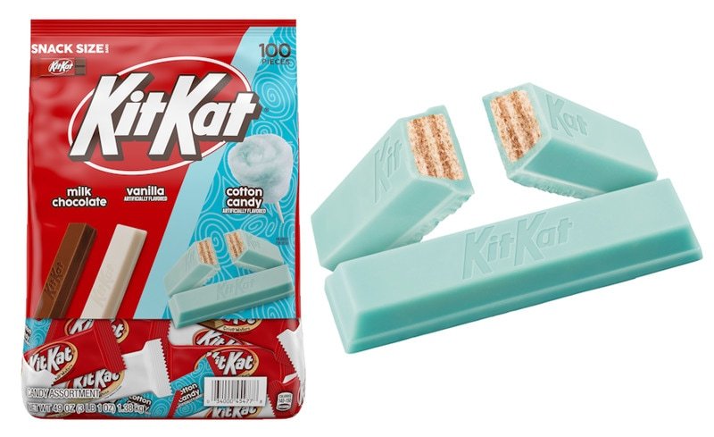 Carnival-Flavored Candy Bars : Kit Kat Cotton Candy