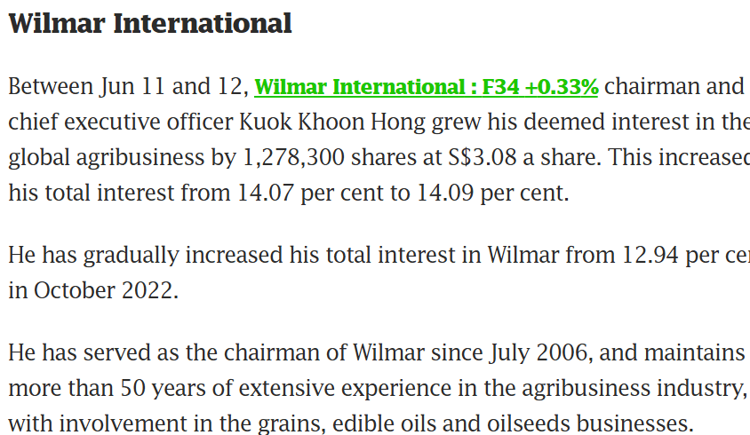 Wilmar at $3.00 per share. More on Alibaba.