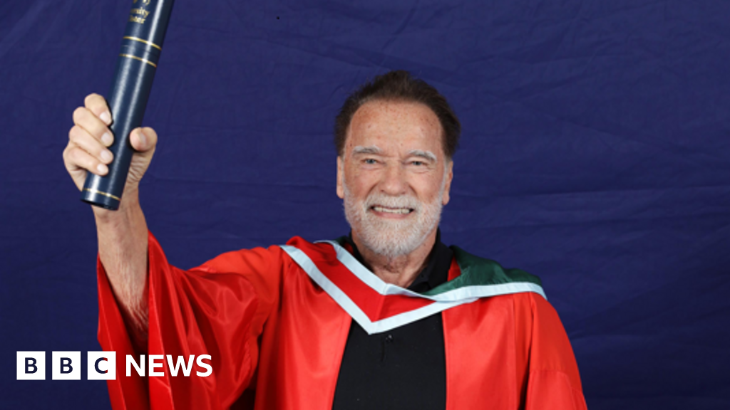 Arnold Schwarzenegger awarded honorary degree in Belfast