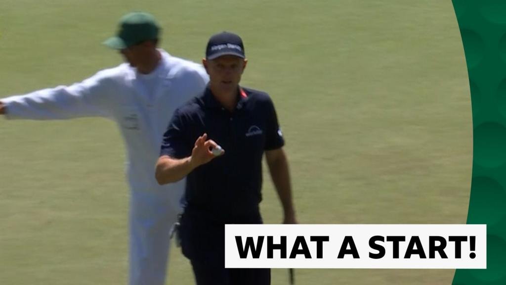 The Masters 2026: Justin Rose starts final round with chip-in birdie