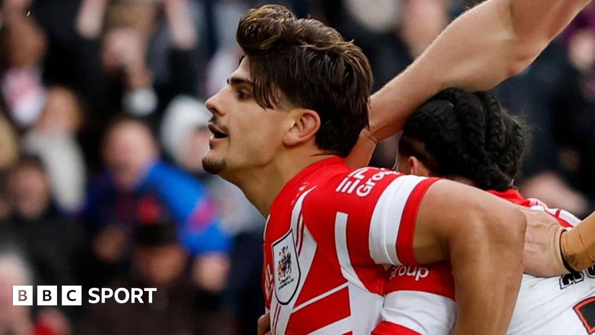 Super League: St Helens 34-24 Wigan Warriors – Leyland’s debut double earns derby win