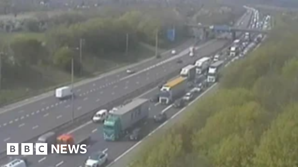 Two teenagers die in M1 crash as 'car leaves bridge'