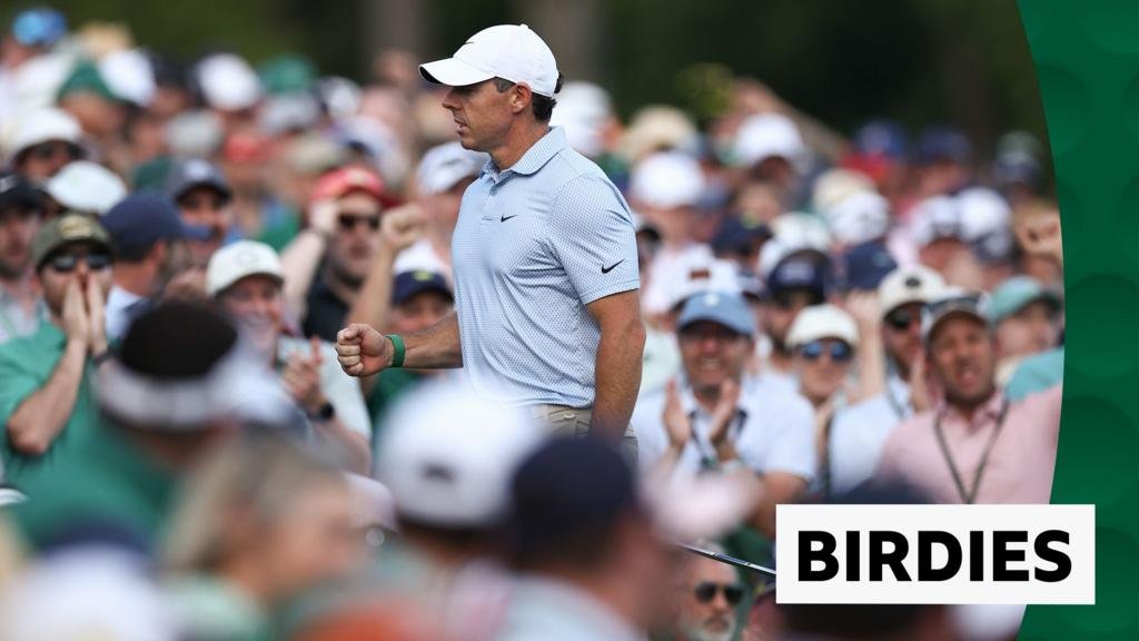 McIlroy sinks back-to-back birdies to take three shot lead