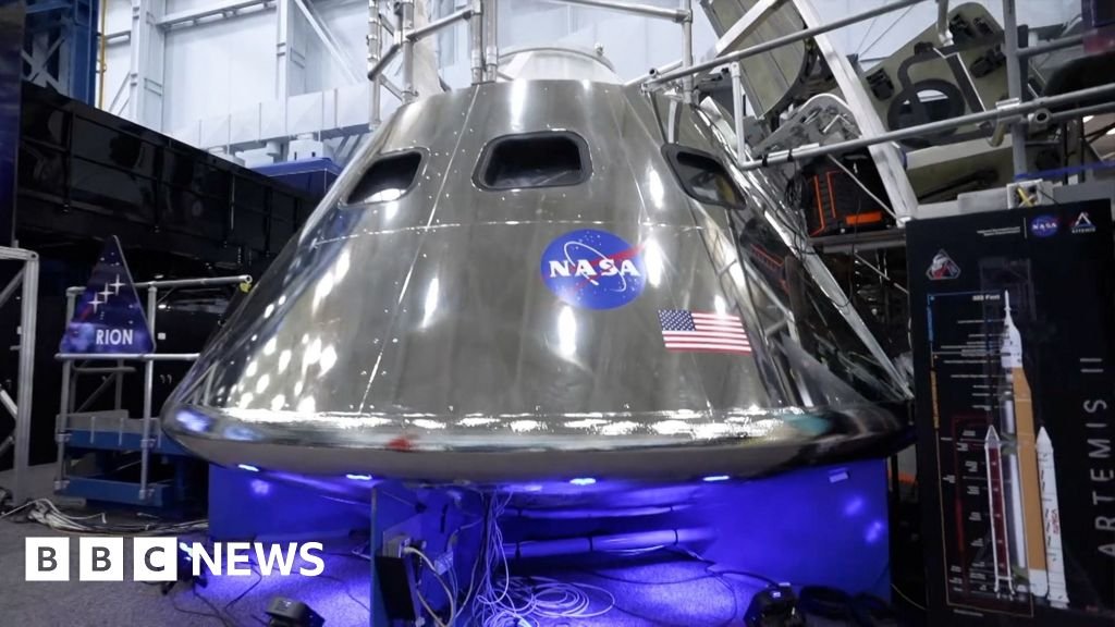 BBC tours Orion spacecraft model ahead of Artemis II return