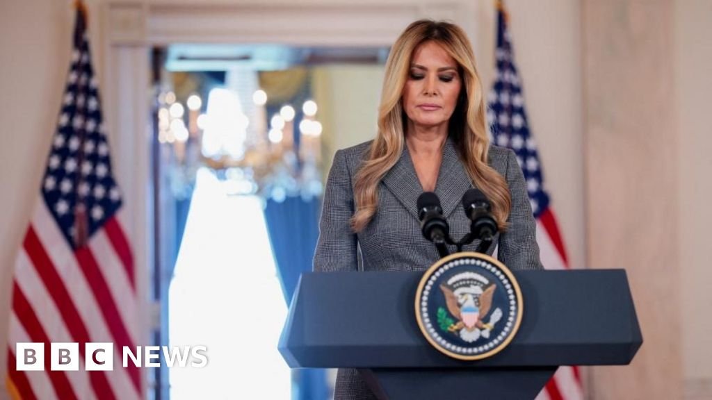 Melania Trump says rumours linking her to Epstein 'need to stop'