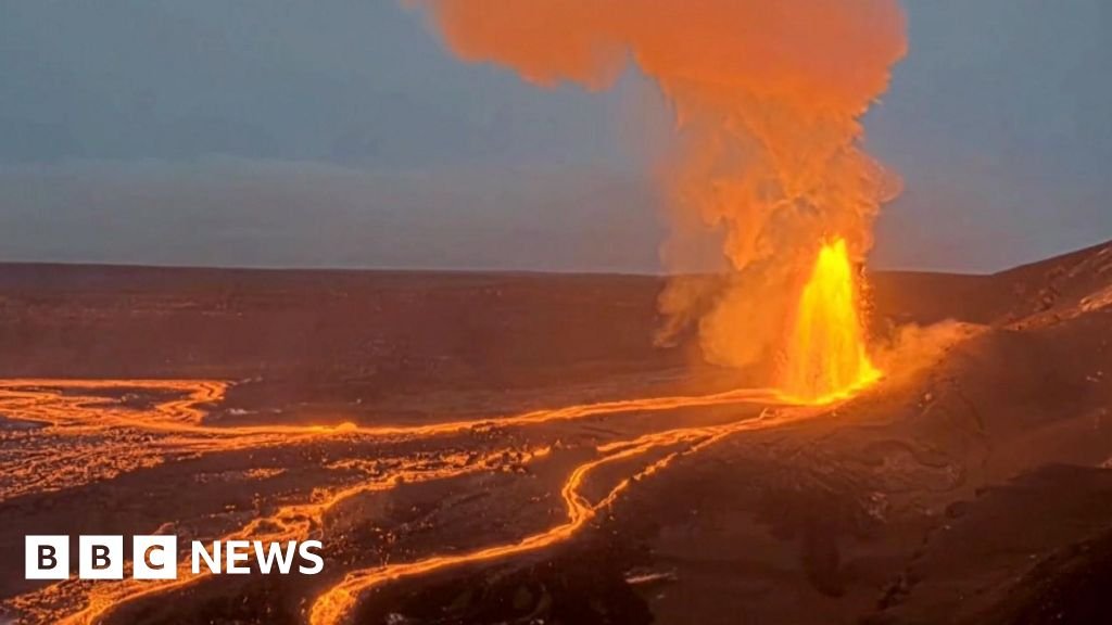 Lava soars into air as Hawaii’s Kilauea volcano erupts again