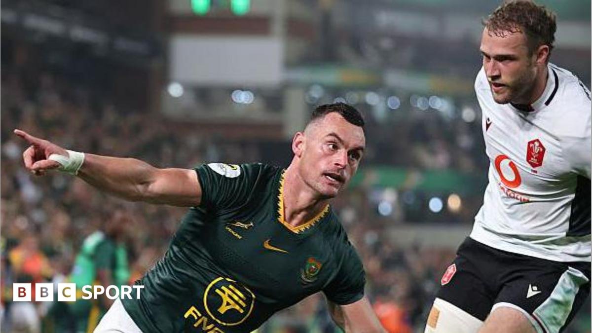 South Africa 43-0 Wales: Springboks ease to Nations Championship victory in Durban