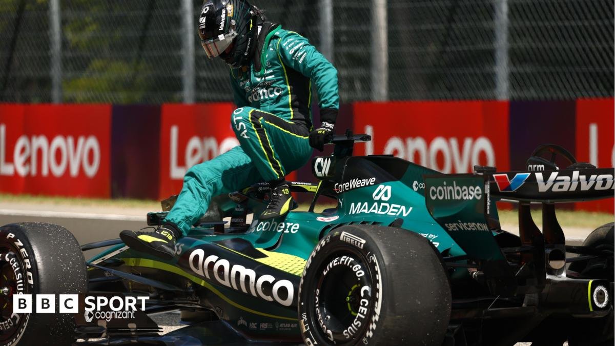 Hungarian Grand Prix: Charles Leclerc fastest as Lance Stroll’s Aston Martin has suspension failure in first practice