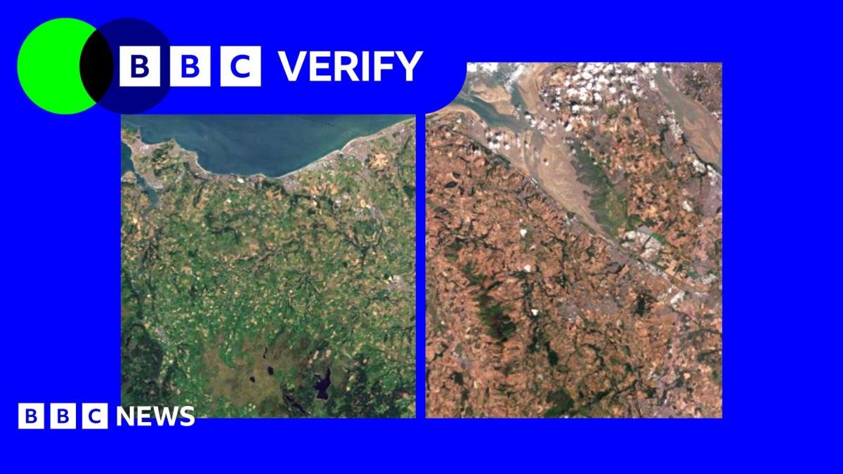 Satellite images show impact of heatwaves and drought on UK landscape