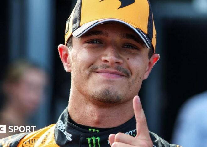 Hungarian Grand Prix: Lando Norris beats Lewis Hamilton to pole with Kimi Antonelli fourth
