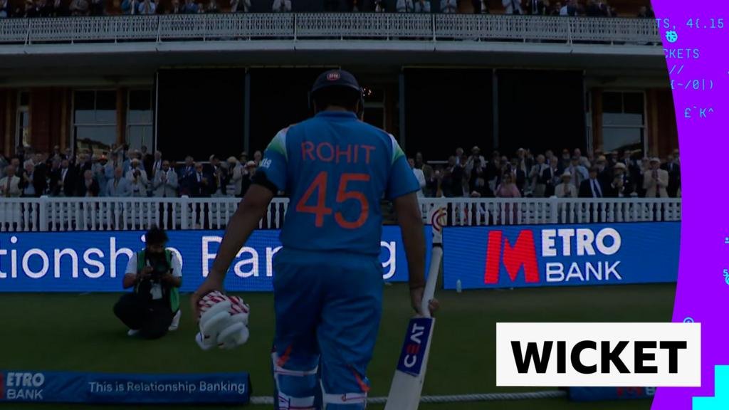 England v India Third ODI: Rohit Sharma departs for 138