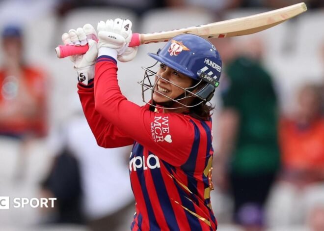 The Hundred 2026 results: Smriti Mandhana helps Manchester Super Giants beat Sunrisers Leeds