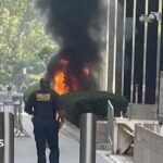 ‘Anti-ICE’ Army veteran set fire outside Manhattan federal building, say officials