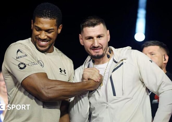 Anthony Joshua vs Kristian Prenga: Briton embraces comeback spotlight before fight in Saudi Arabia