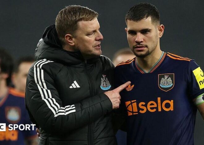 Newcastle: Eddie Howe unsure on Bruno Guimaraes future amid Arsenal interest