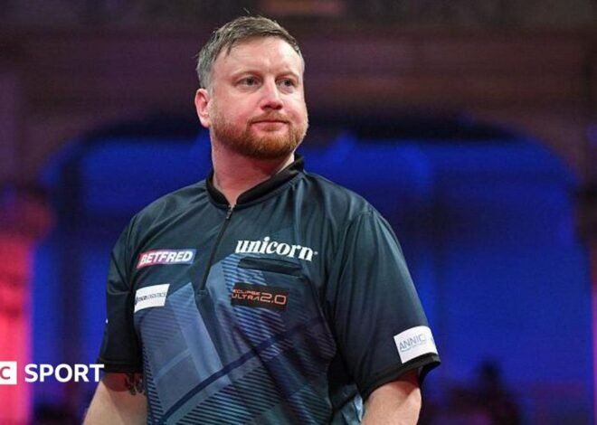 World Matchplay 2026: Cameron Menzies receives medical care after being taken ill on stage