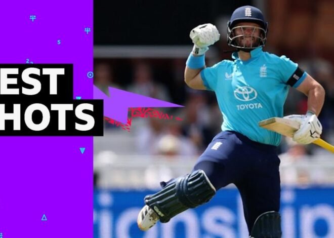 England v India Third ODI: Ben Duckett hits record-breaking 141 – best shots