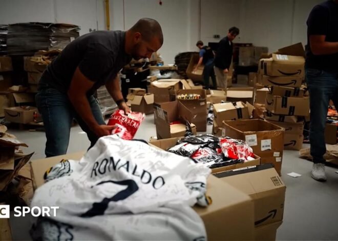 Counterfeit football kits worth £18m seized as Fire Service warns of fire risk