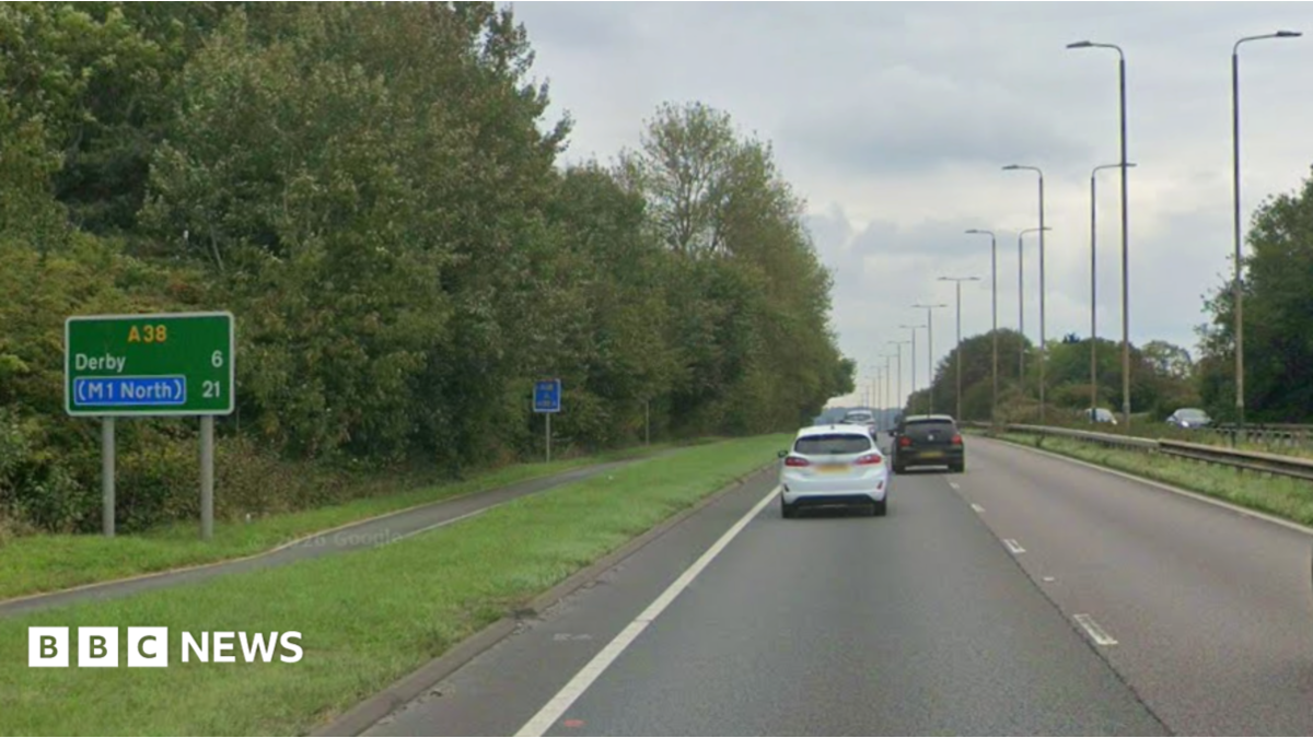 Baby girl and three people die after car hits trees on Derby A38