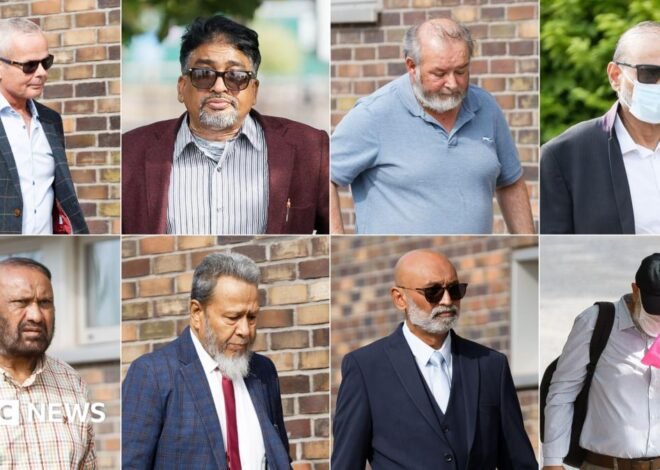 Nine men in court over historical child sexual exploitation