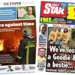 The Papers: 'Race against time' and 'We've lost a Goodie'