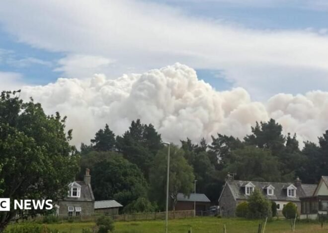 Nethy Bridge: Residents allowed to return after evacuation from Cairngorms wildfire