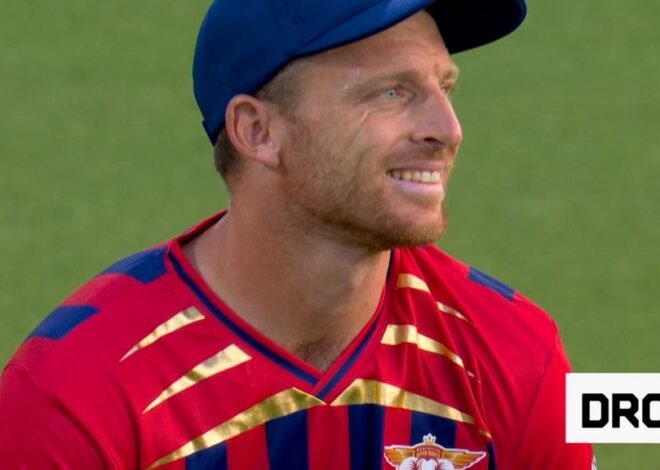The Hundred London Spirit vs Manchester Super Giants: Jos Buttler and Liam Dawson miss simple catch