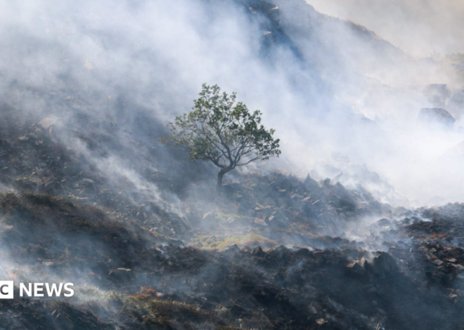 Tintwistle Moor fire burning one month on is ‘the size of a small town’