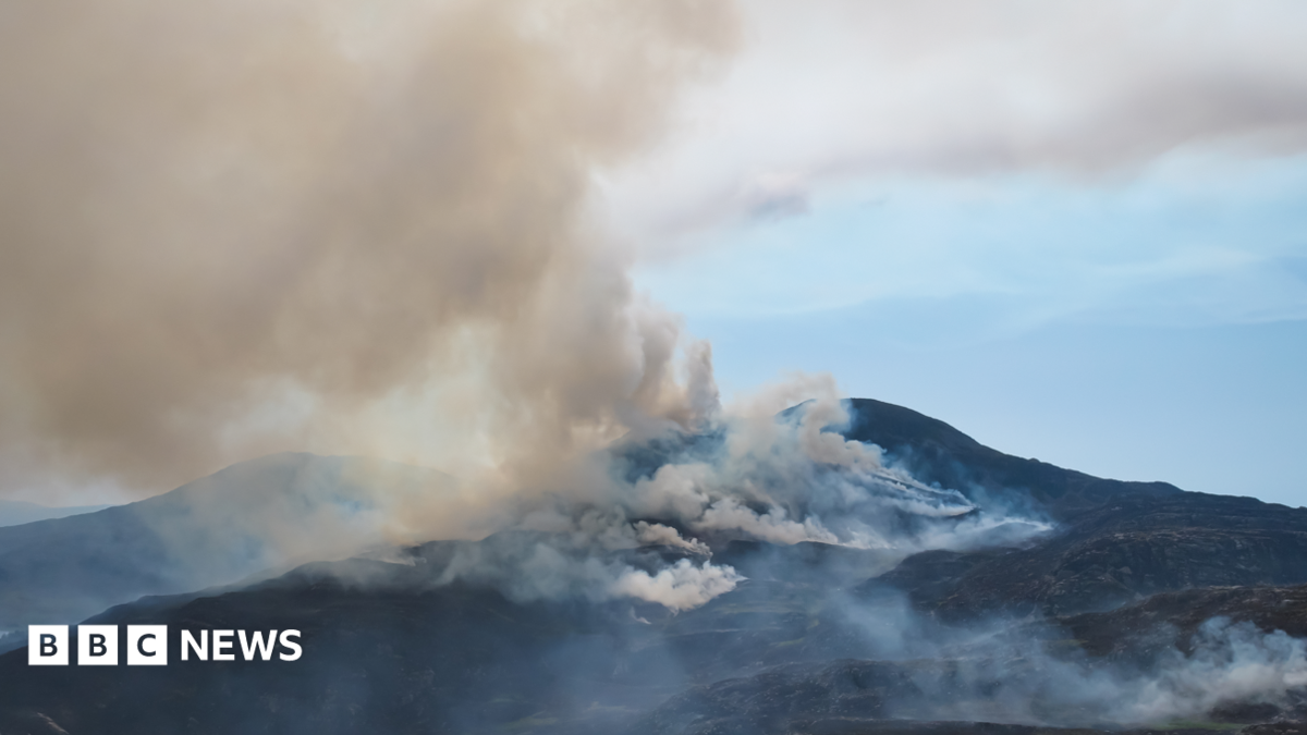 Rhinogydd wildfire spotted from space as helicopter brought in to tackle blaze