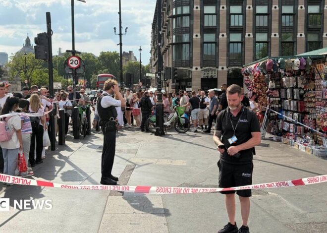 Met Police officers hurt after boat strikes Westminster Bridge