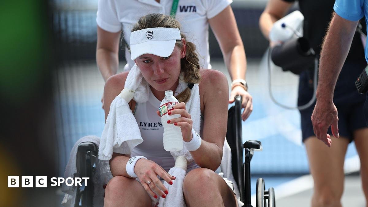 Ekaterina Alexandrova: Russian tennis player collapses on court amid 34C heat