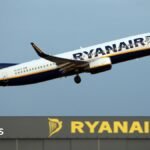 Ryanair broken window may have been caused by ‘foreign object’