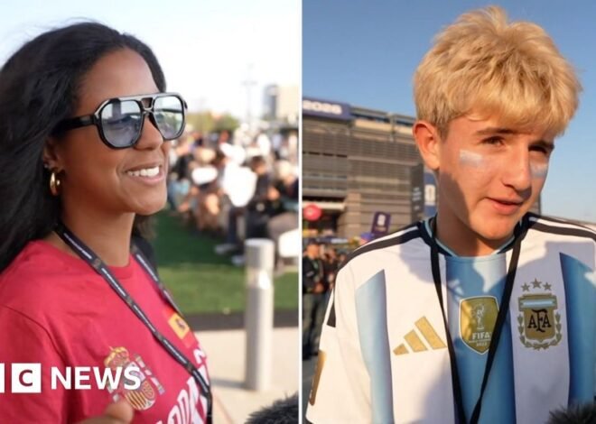 Watch: Spanish and Argentinian fans react outside stadium following World Cup final