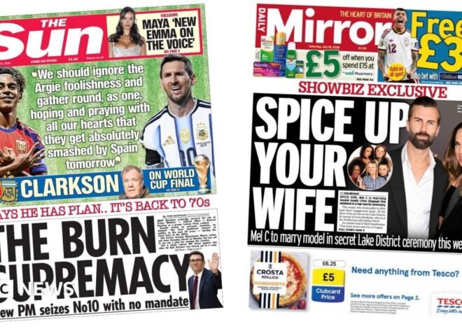 The Papers: 'The Burn supremacy' and 'Spice up your wife'
