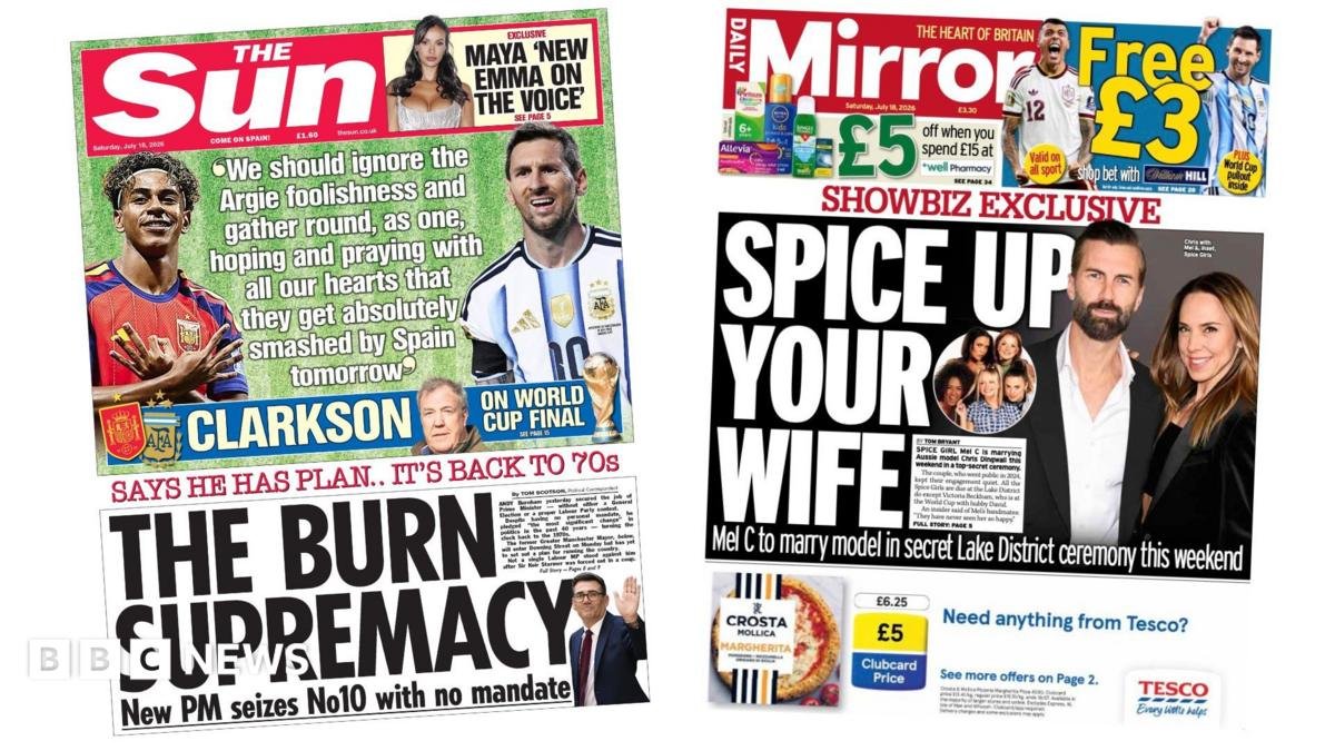 The Papers: 'The Burn supremacy' and 'Spice up your wife'