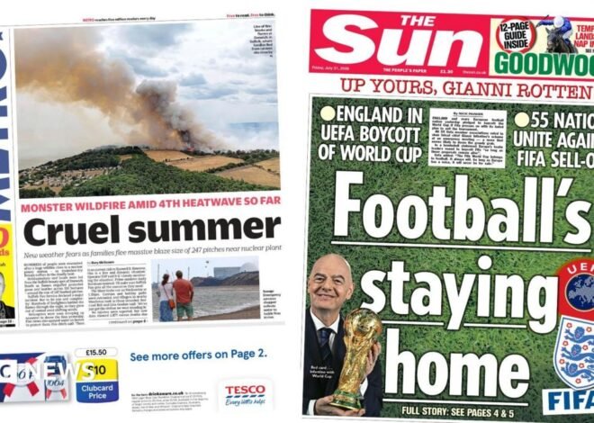 The Papers: 'Cruel summer' and 'Football's staying home'