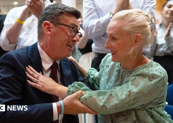 Who is Andy Burnham's wife, Marie-France van Heel?