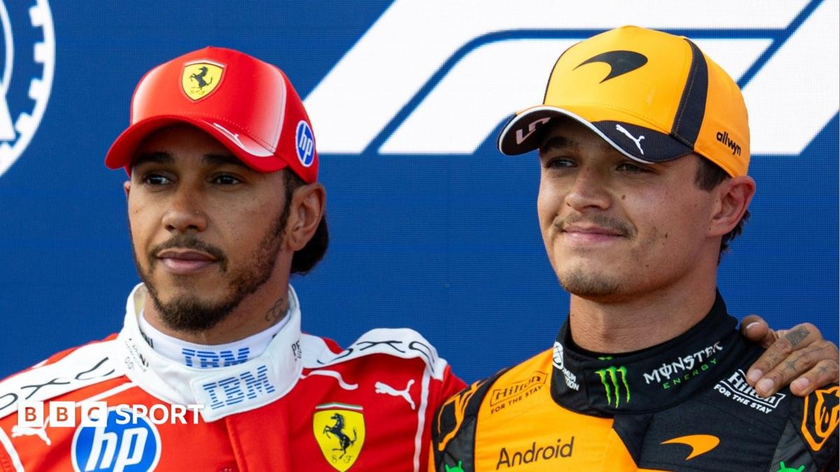 Hungarian Grand Prix: Lando Norris cautious despite pole as qualifying ‘falls apart’ for Lewis Hamilton