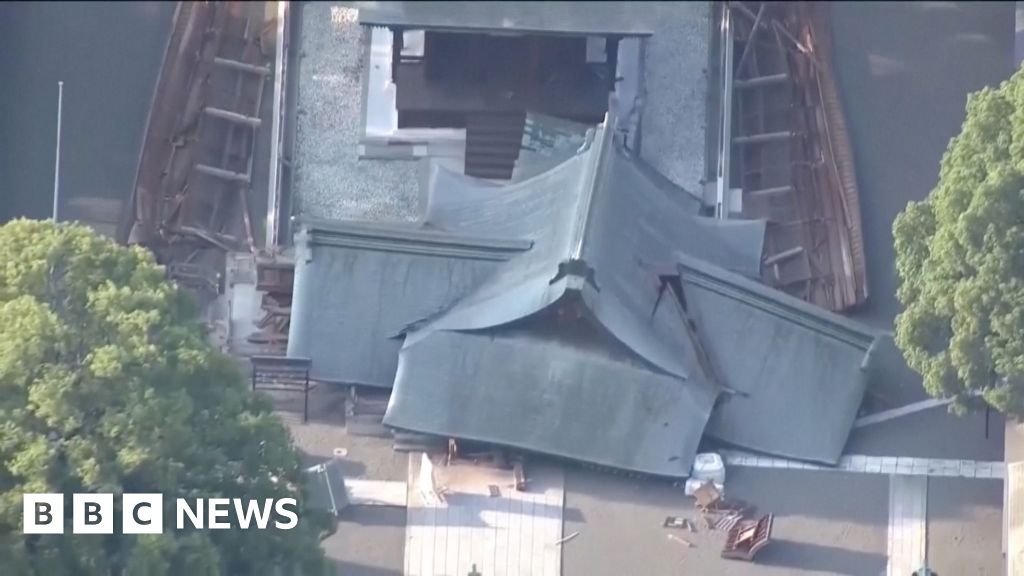 The moment Tuesday’s powerful earthquake hit Japan