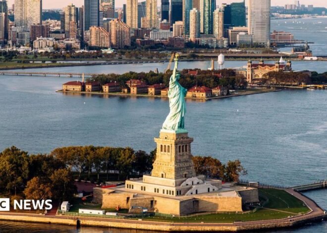 Man arrested after boat capsizes near Statue of Liberty killing woman and infant