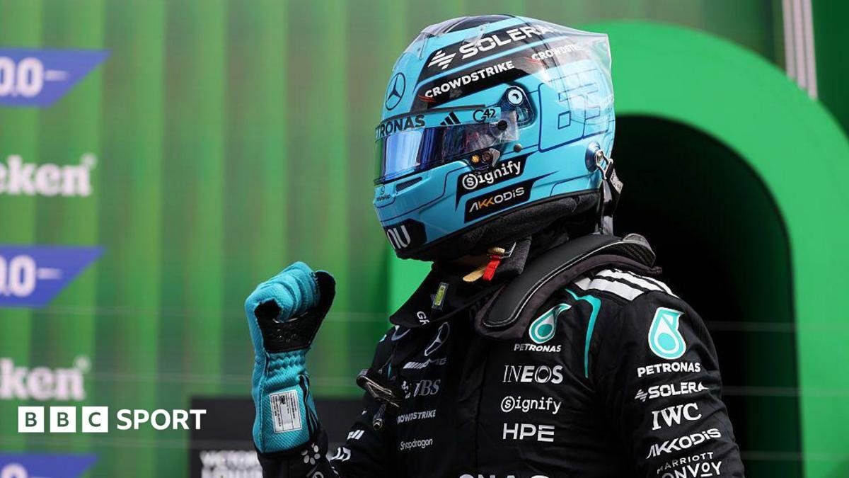 Dutch Grand Prix: George Russell takes pole position for sprint race at Zandvoort