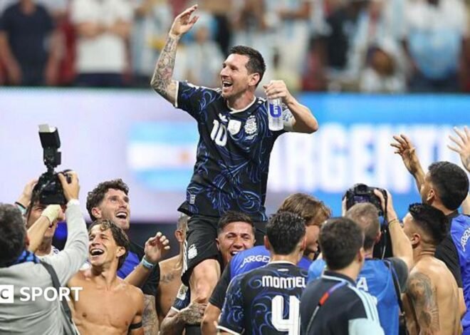 World Cup: Argentina mark England win with National Football Teams Day