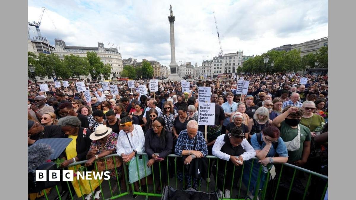Jason Arday’s family ‘still coming to terms’ with his death as supporters attend vigil