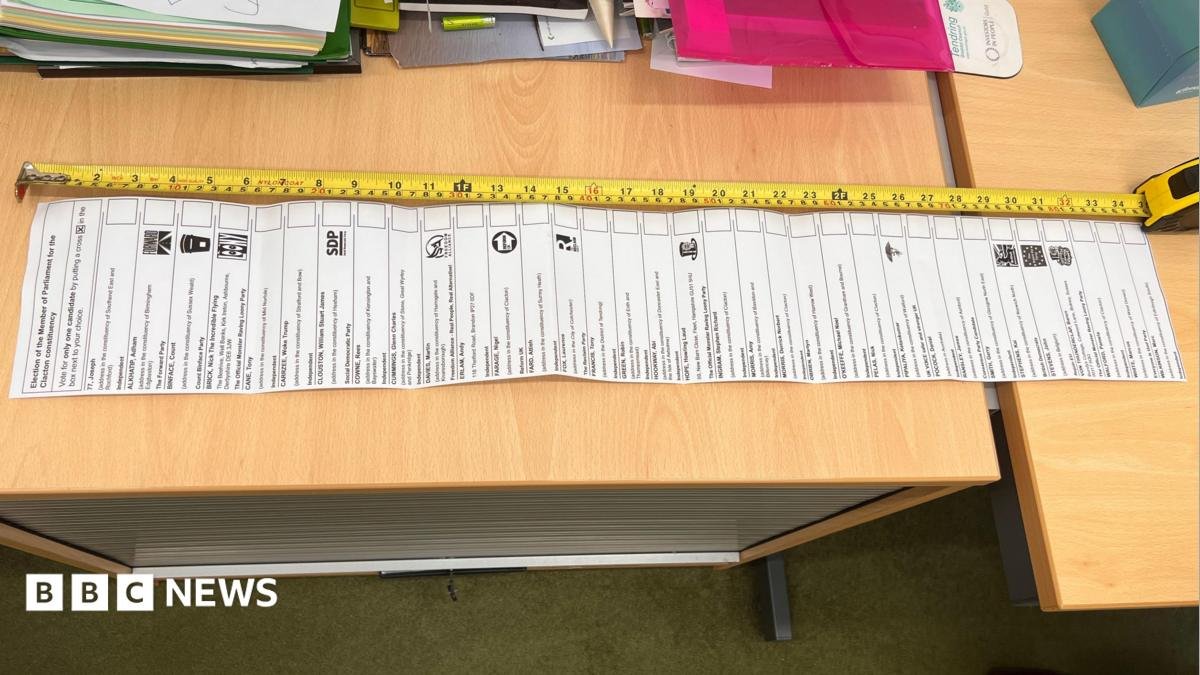Clacton by-election ballot list costing four times more