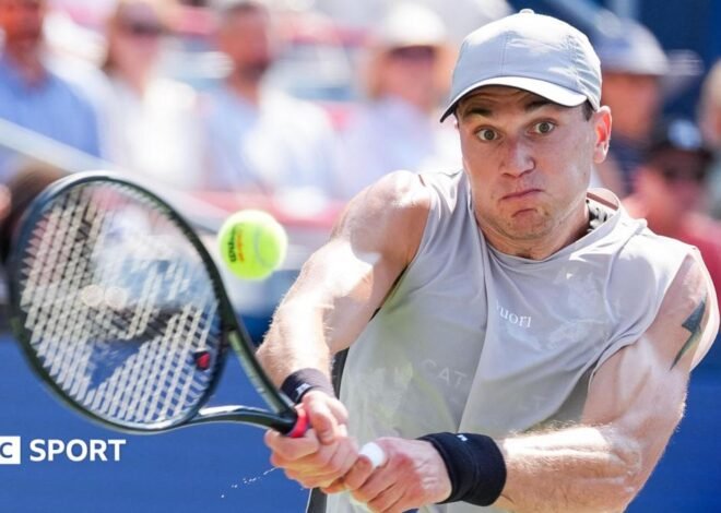 Jack Draper: Tearful Briton struggles in comeback defeat at Canadian Open