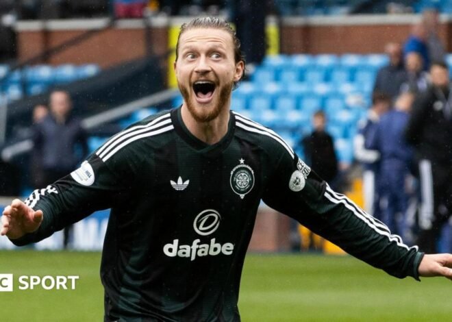 Kasper Hogh makes his mark with first hat-trick for Celtic