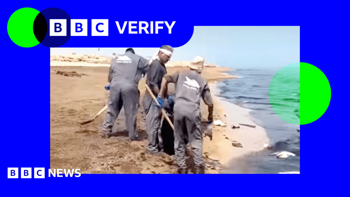 How a major oil slick started washing up on Iran’s beaches