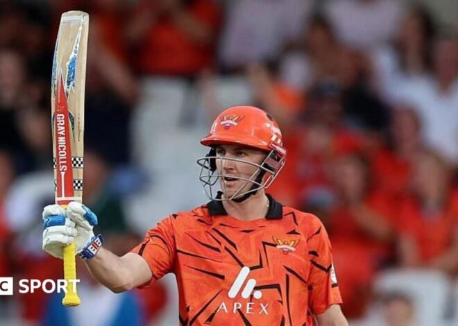 The Hundred 2026 results: Sunrisers Leeds post record total as Harry Brook hits 15-ball fifty