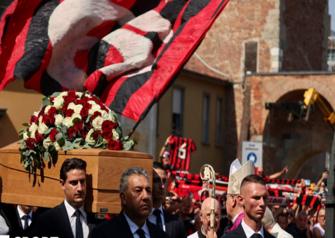 Franco Baresi: Mourners line streets for funeral of AC Milan legend